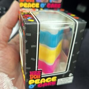 NeeDoh Peace O' Cake Layered Squeezy Toy - Pink, Yellow, Blue